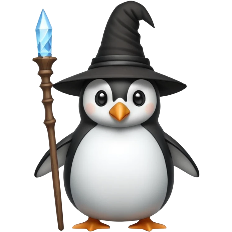 Penguin Wizard emoji