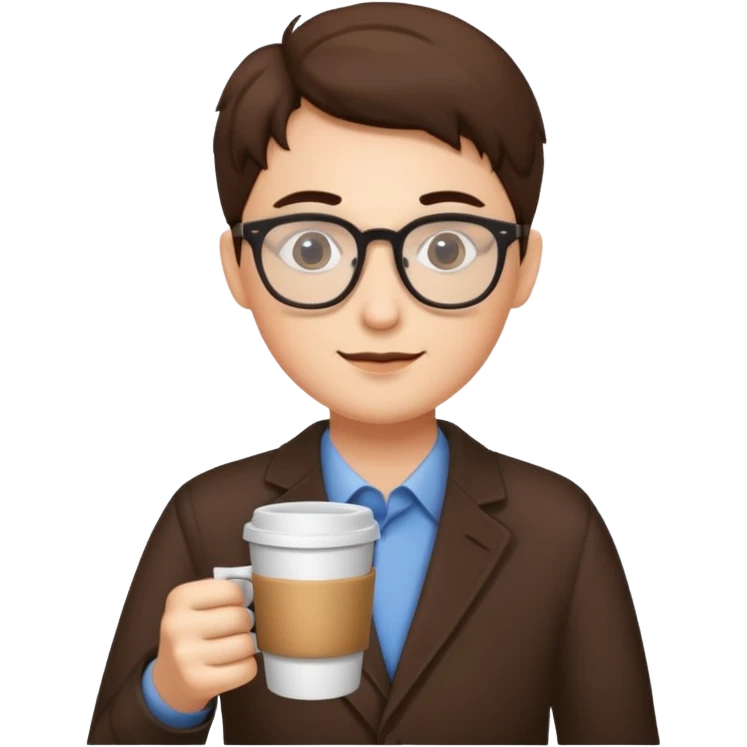 coffe and glasses emoji