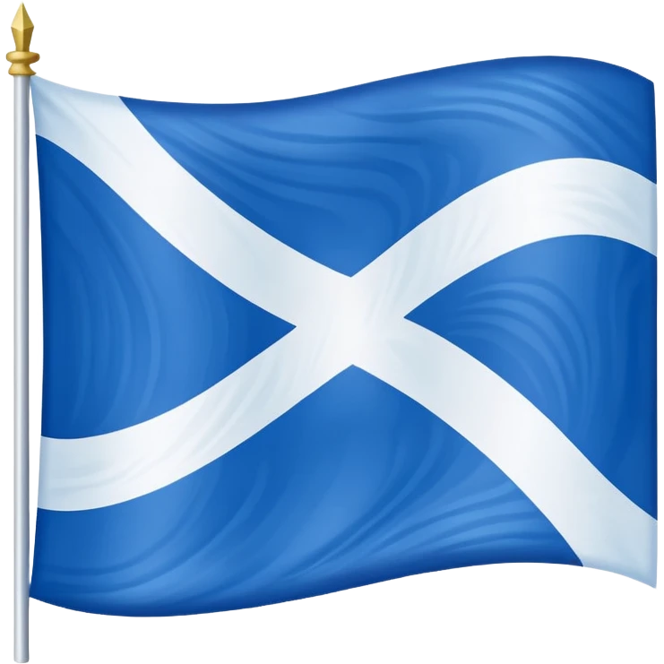 A blue flag with white Nordic cross  emoji