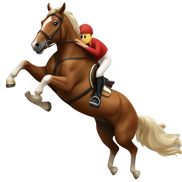 Horse jumping emoji