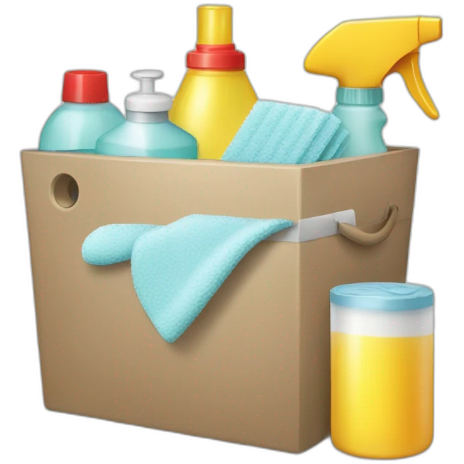 safe cleaning products health emoji