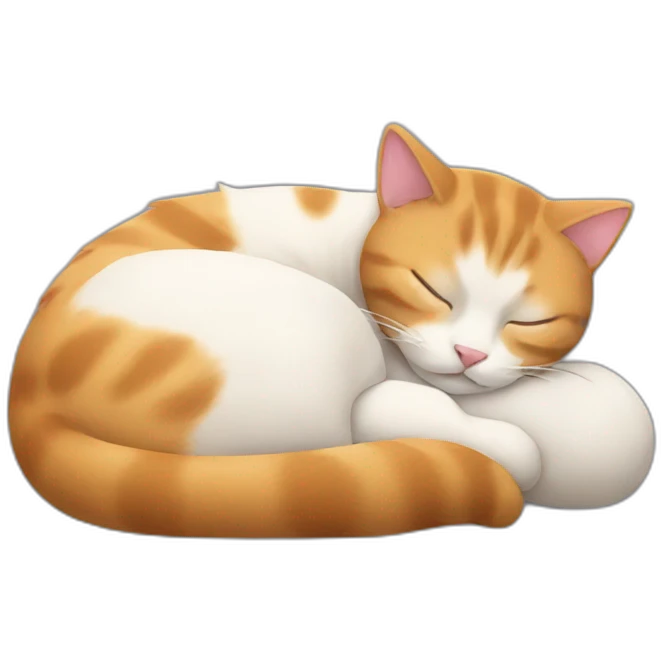 cat sleeping emoji