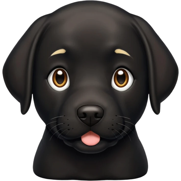 Labrador  negro adulto emoji