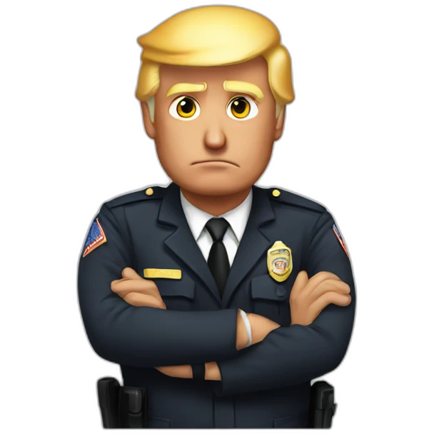 donald-trump-arrested emoji
