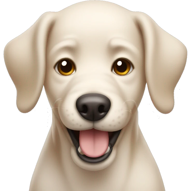 Dog winking  emoji