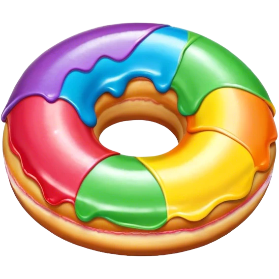 rainbow donut emoji