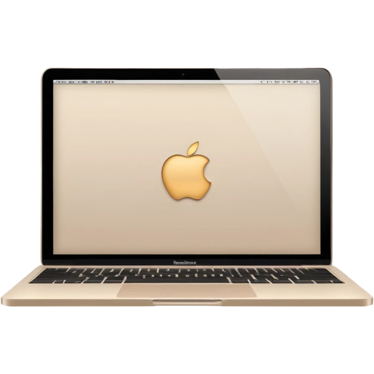 
light beige open macbook emoji