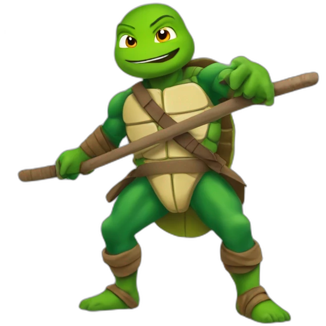 Mbappe as a ninja turtle emoji