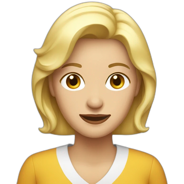 Mujer rubia 60 años emoji