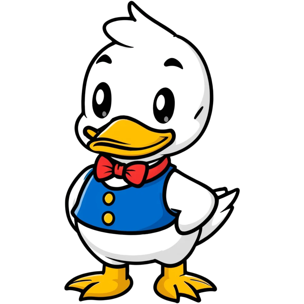 Donald Duck Disney style emoji