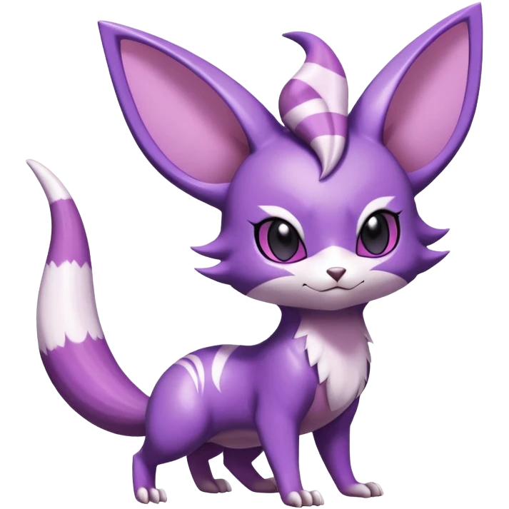 Shiny Furret-Espeon-Noibat-Hybrid (Full body) emoji