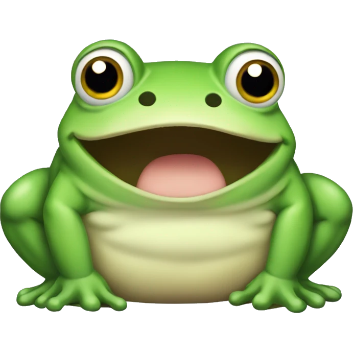 Fat derpy frog emoji
