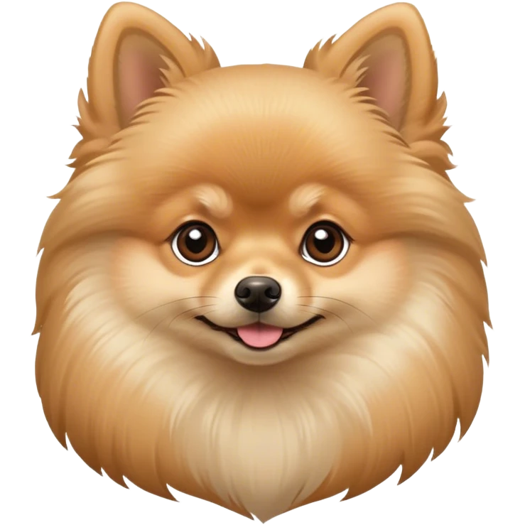 Un Pomerania beige  emoji