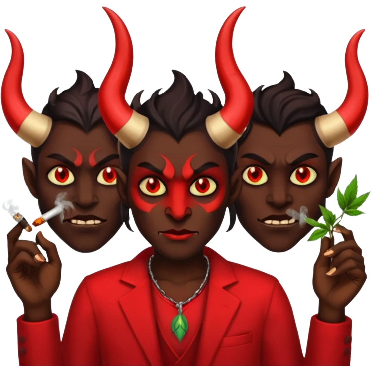 Demons smoke weed emoji