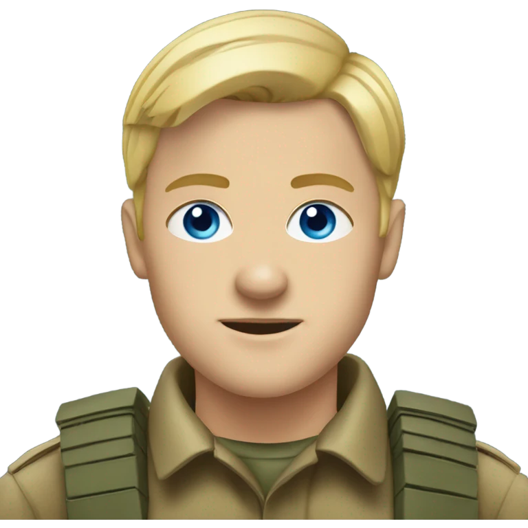 german soldier with blue eyes and blonde hair emoji