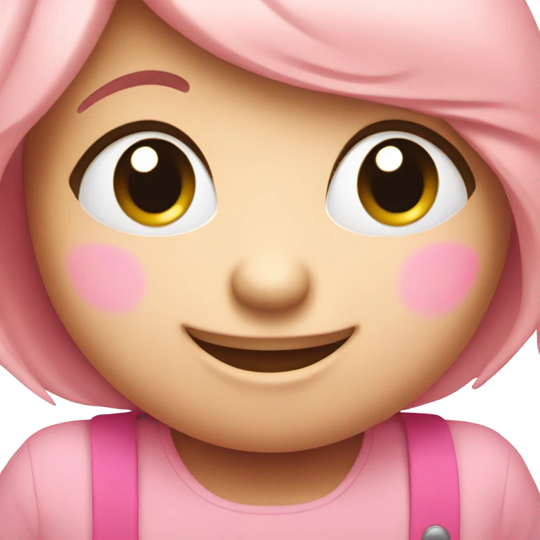 Cute pink emoji  emoji