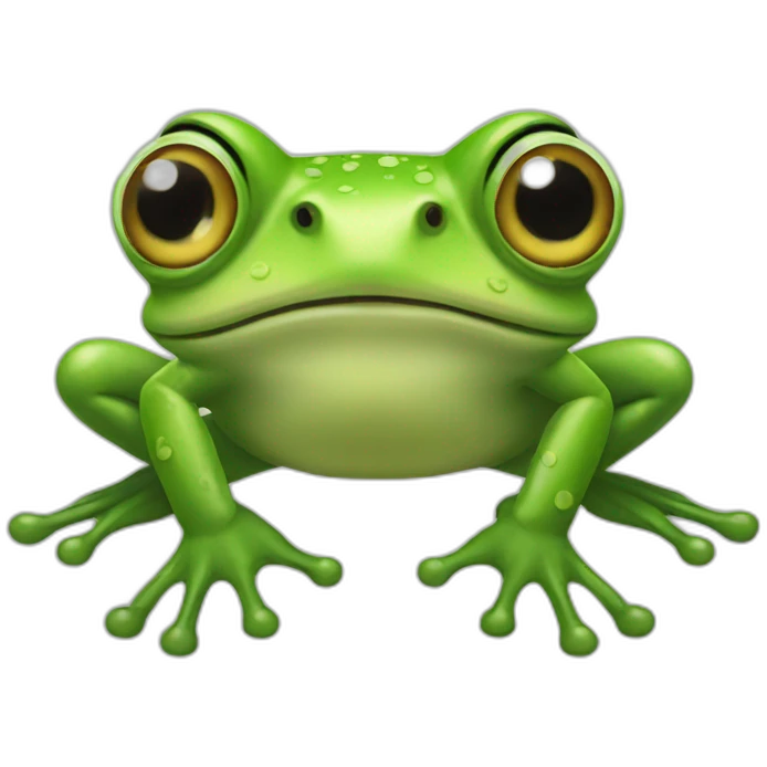 Frog with horse legs emoji