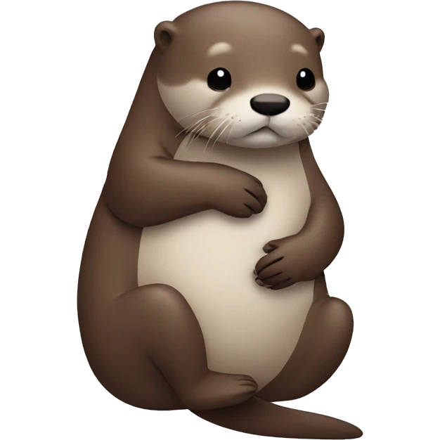 Otter hugging emoji