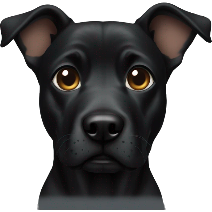 Blak dog emoji