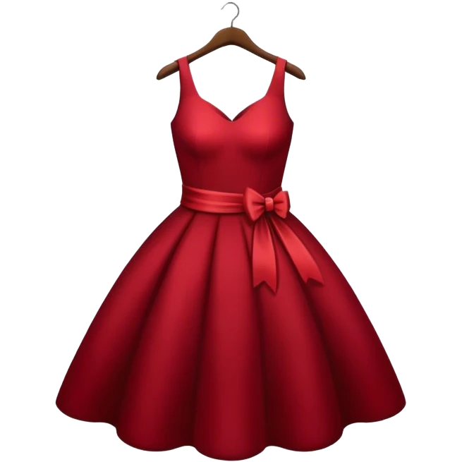 Dark red dress  emoji
