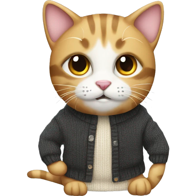 Cat wearing a jumper  emoji