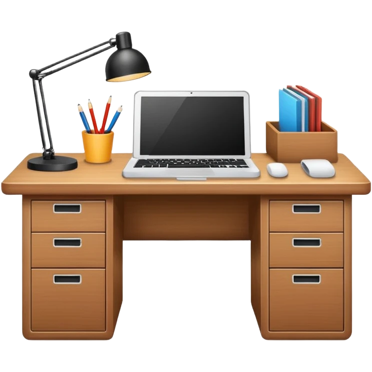 minimalist office desk emoji