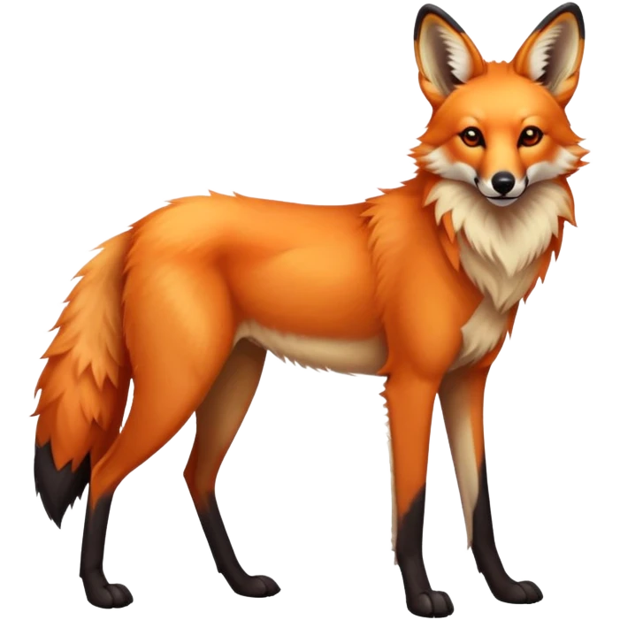 Maned wolf emoji