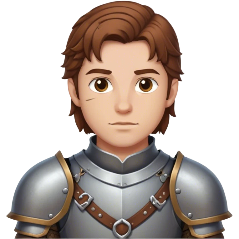 Medieval DnD themed male with armor emoji