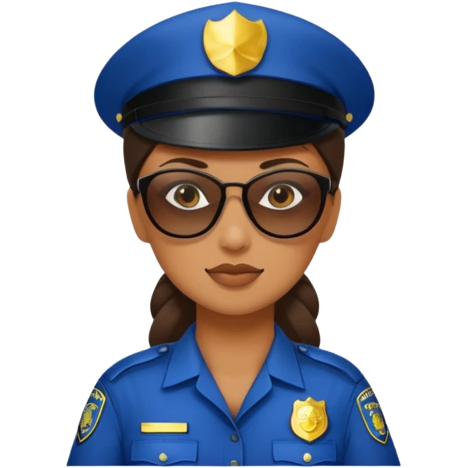 woman police wearing sun glasses emoji