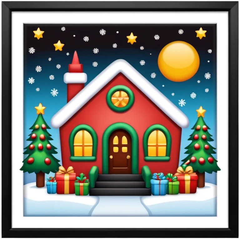 Christmas setting wallpaper style emoji