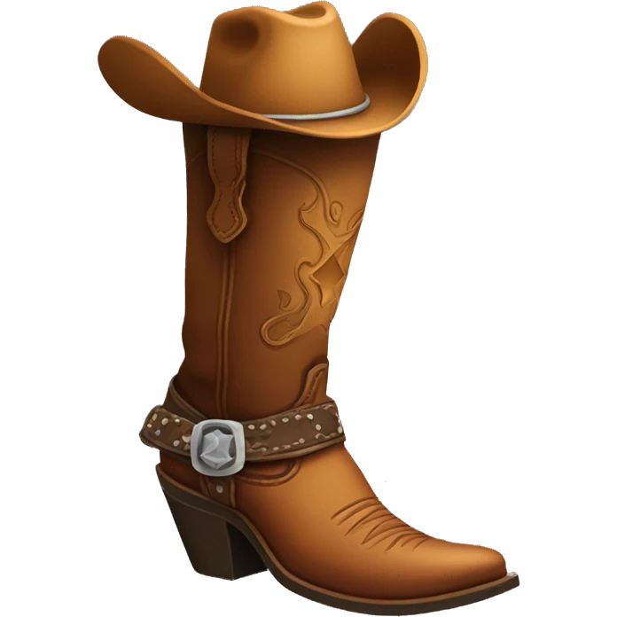 Cowboy boot emoji