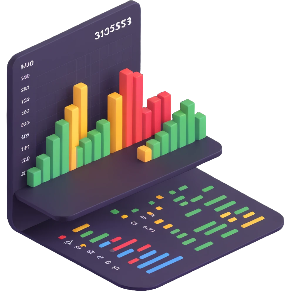 spreadsheet with charts and numbers emoji