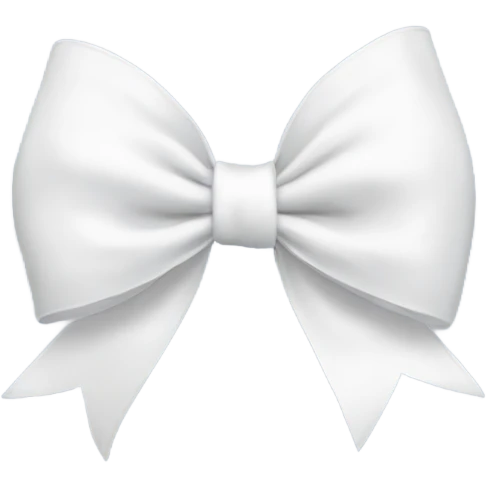 White bow emoji