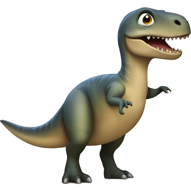 dinosaur play with a seal emoji