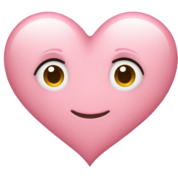 Light pink heart emoji