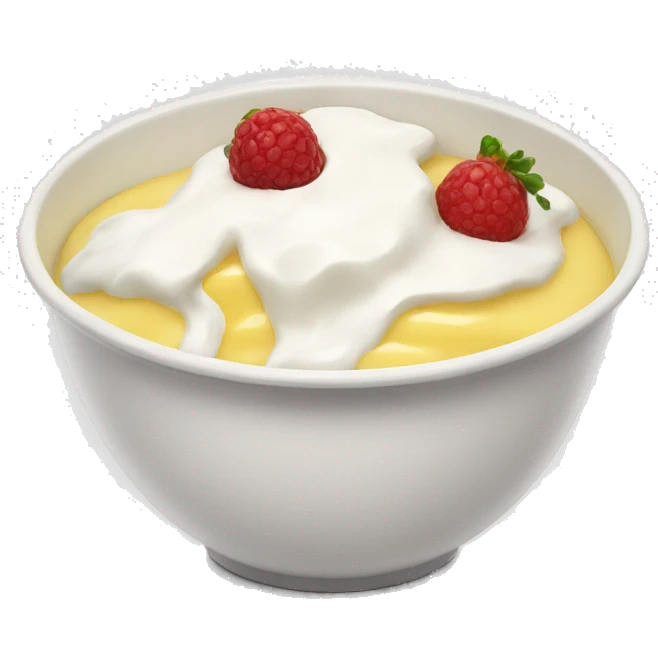 Yoghurt bowl emoji