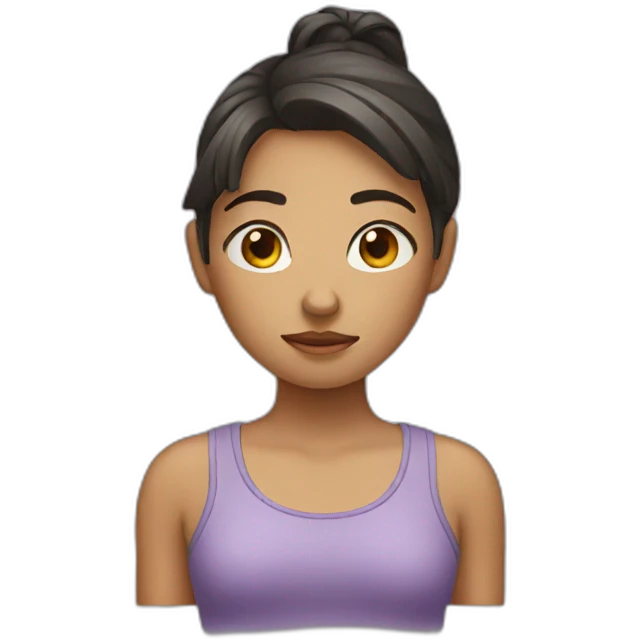 Girl tired emoji