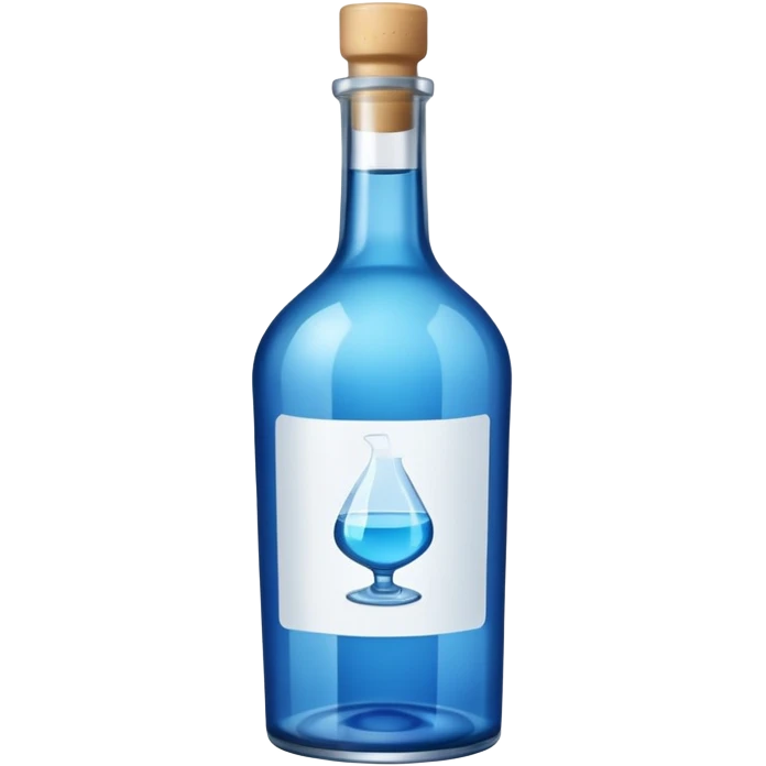 Blue Alcohol bottle emoji
