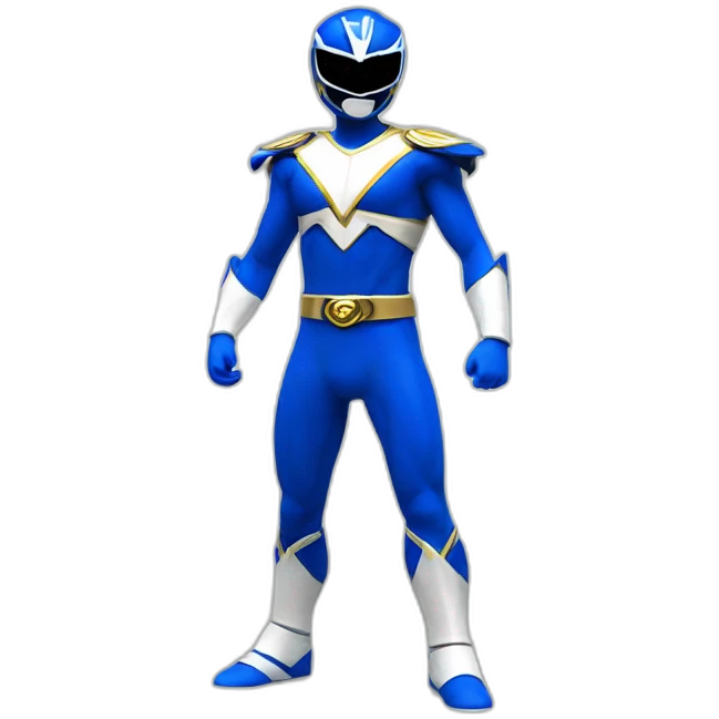 blue power ranger full body emoji