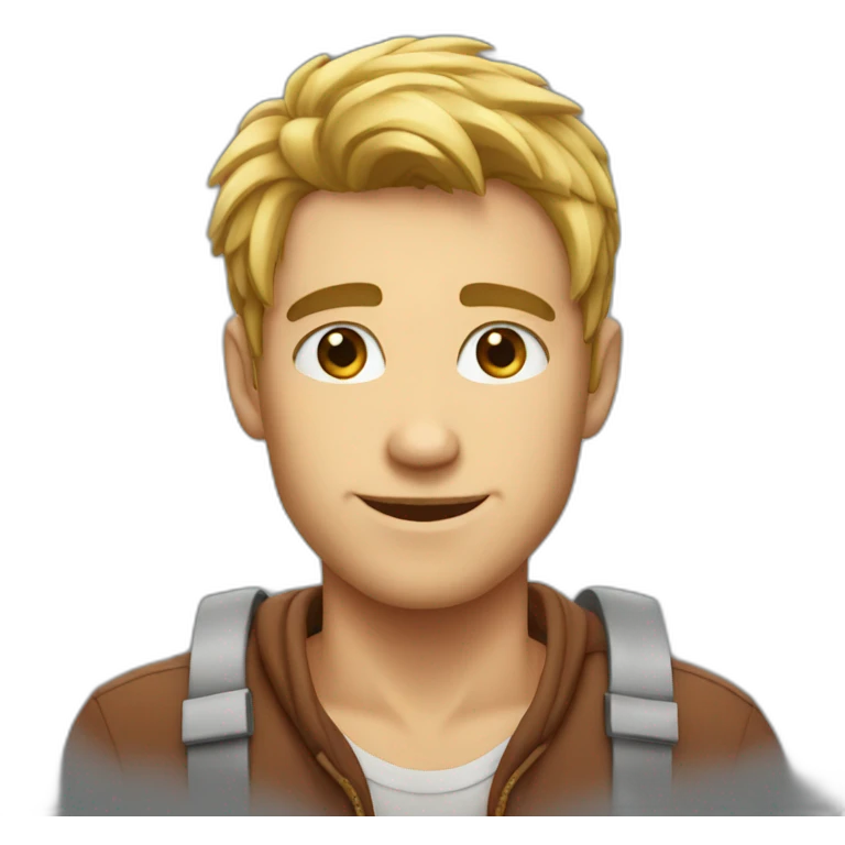 Cute guy emoji