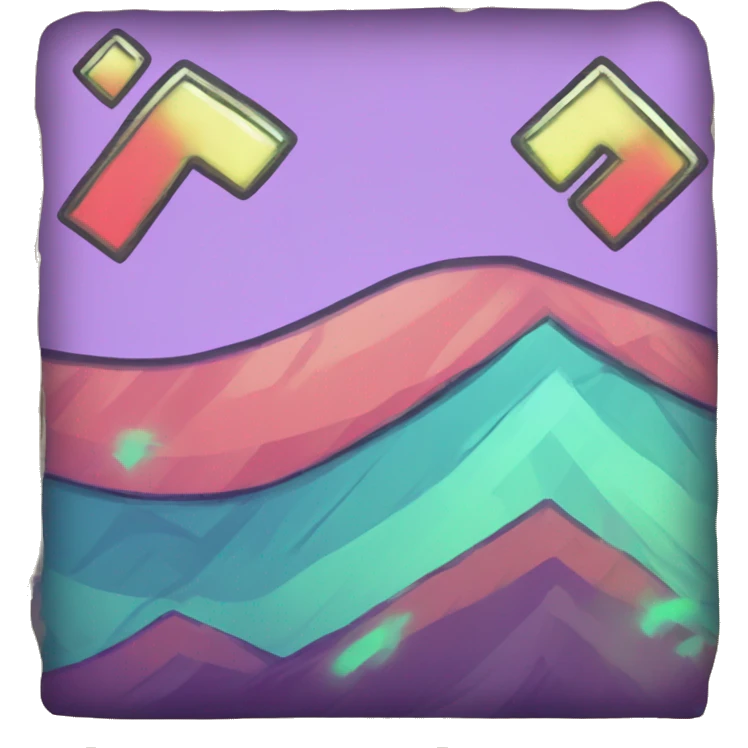 Geometry Dash wave ￼ emoji
