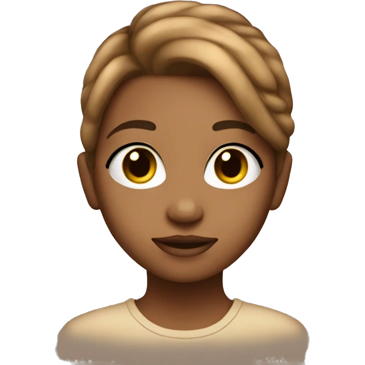 gorgeous girl with light brown hIr emoji