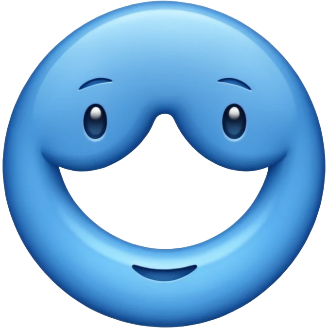 Una raya como ✔️ así pero azul y un círculo  emoji