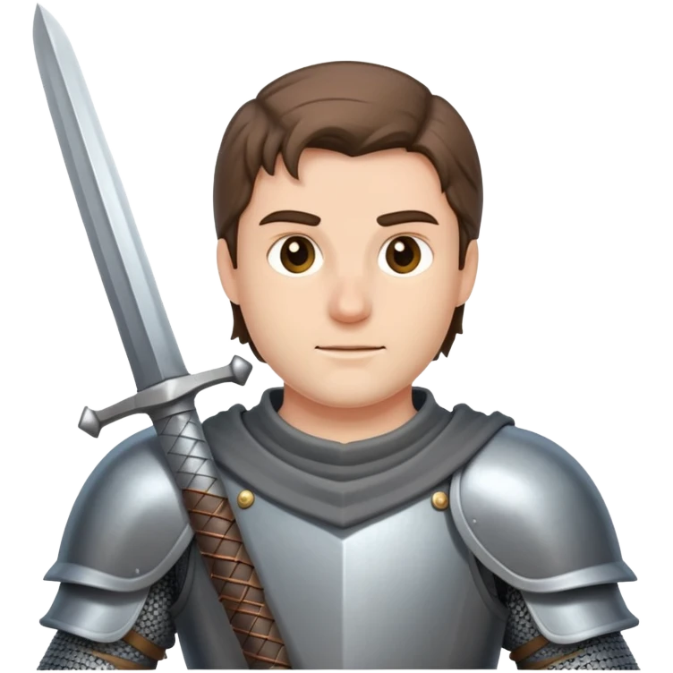 A knight holding a sword  emoji