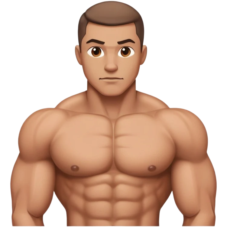 Un humain torse nu emoji