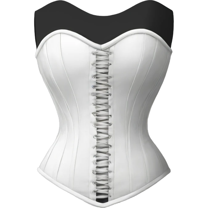 White corset emoji