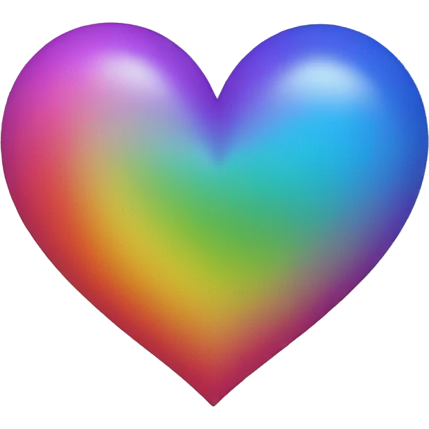 Rainbow heart emoji