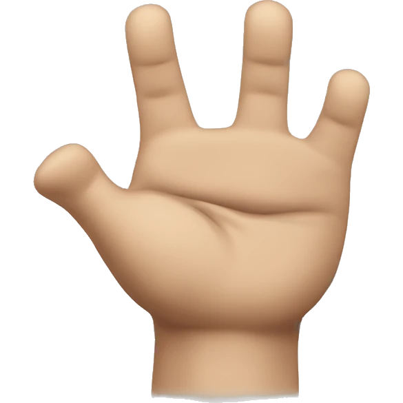 Angry hand emoji