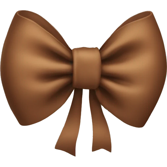 Brown bow emoji