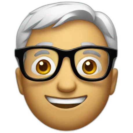 neo in glasses and flying emoji